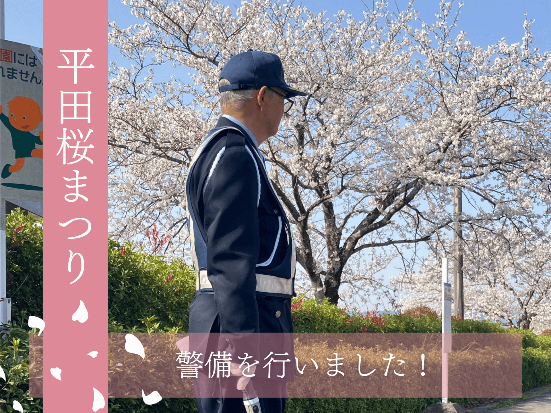 平田桜まつり 警備を行いました！