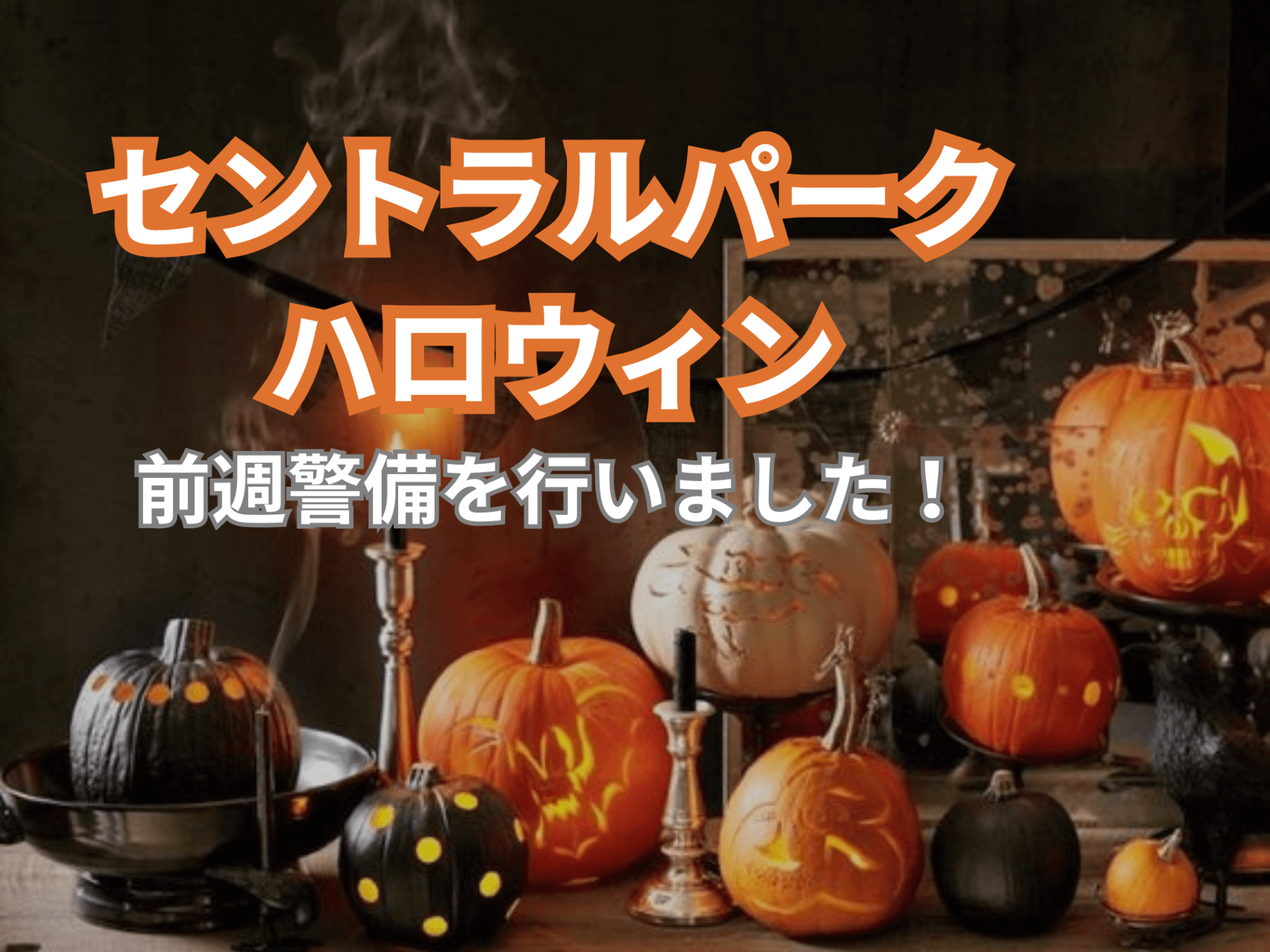 セントラルパークハロウィン前週警備を行いました！